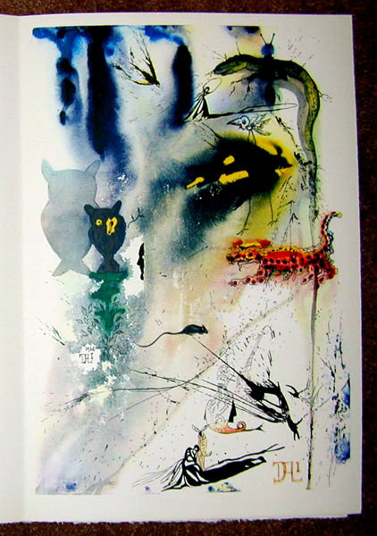 Salvador Dali - Alice in Wonderland - A Caucus Race and a Long Tale