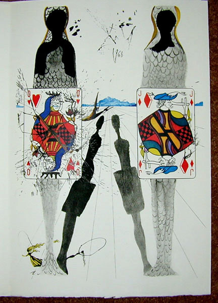 Salvador Dali - Alice in Wonderland - The Queen's Croquet Ground