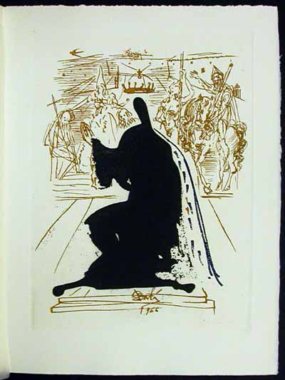 Salvador Dali - La Vida es Sueno, Life is a Dream - Figure in an Ermine Cloak
