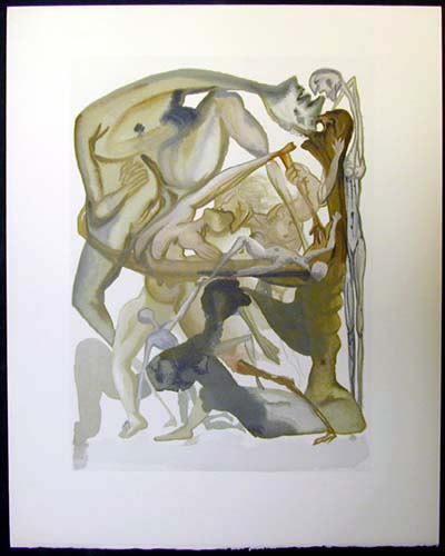 Salvador Dali - Divine Comedy - In Dark Limbo
