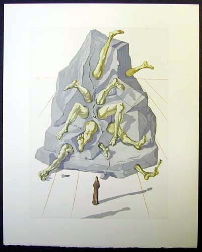 Salvador Dali - Divine Comedy - The Simoniac