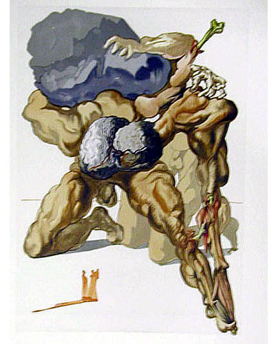 Salvador Dali - Divine Comedy - The Avaricious and the Prodigal