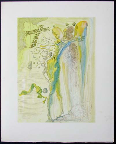 Salvador Dali - Divine Comedy - The Apparition of Dante's Great-Great-Grandfather