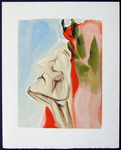 Salvador Dali - Divine Comedy - Dante in Doubt
