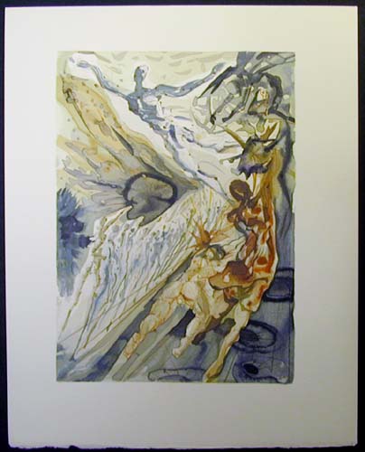 Salvador Dali - Divine Comedy - The Two Crowds of the Lustful