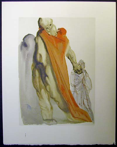 Salvador Dali - Divine Comedy - Virgil's admonishment