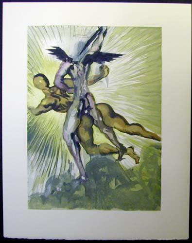 Salvador Dali - Divine Comedy - The guardians of the valley of the Princes