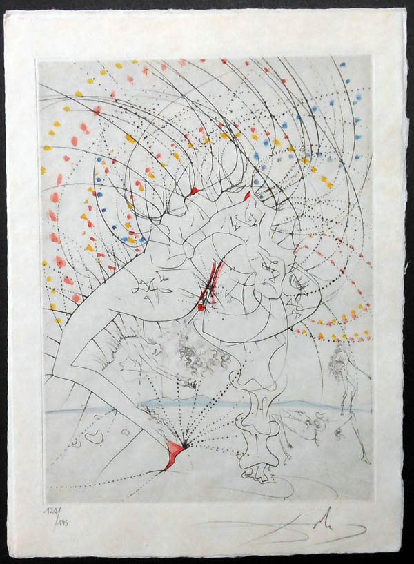 Salvador Dali - La Venus aux Fourrures - La Femme - Feuille(Lady - Leaf)