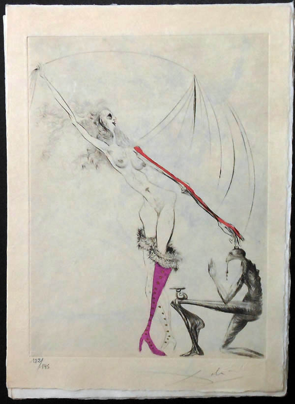 Salvador Dali - La Venus aux Fourrures - La Botte Violette (The Violet Boot)