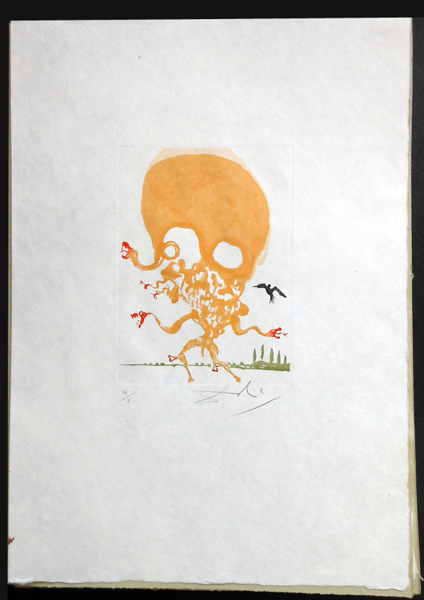Salvador Dali - Huit Peches Capitaux or Eight Deadly Sins - Envy