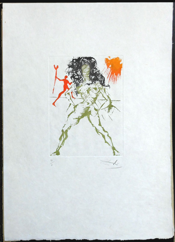 Salvador Dali - Huit Peches Capitaux or Eight Deadly Sins - Lust