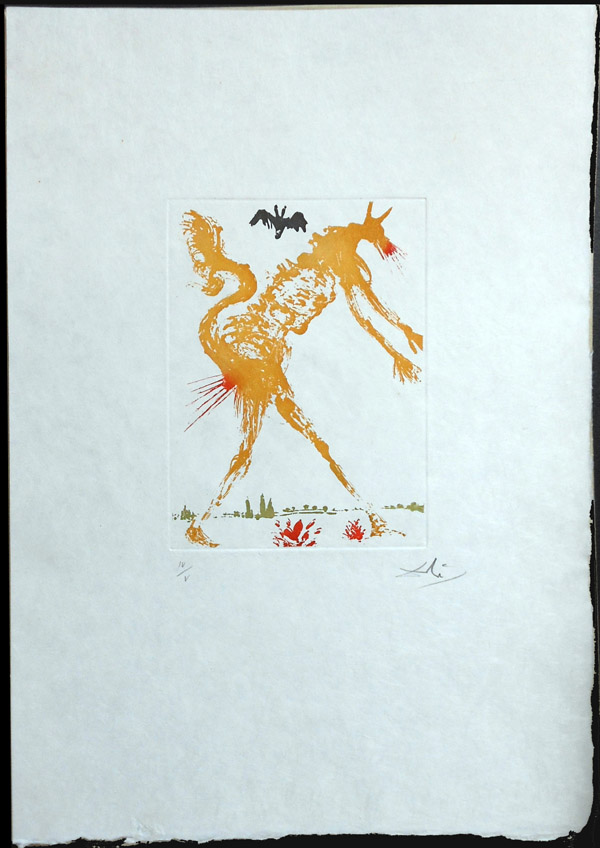 Salvador Dali - Huit Peches Capitaux or Eight Deadly Sins - Pride